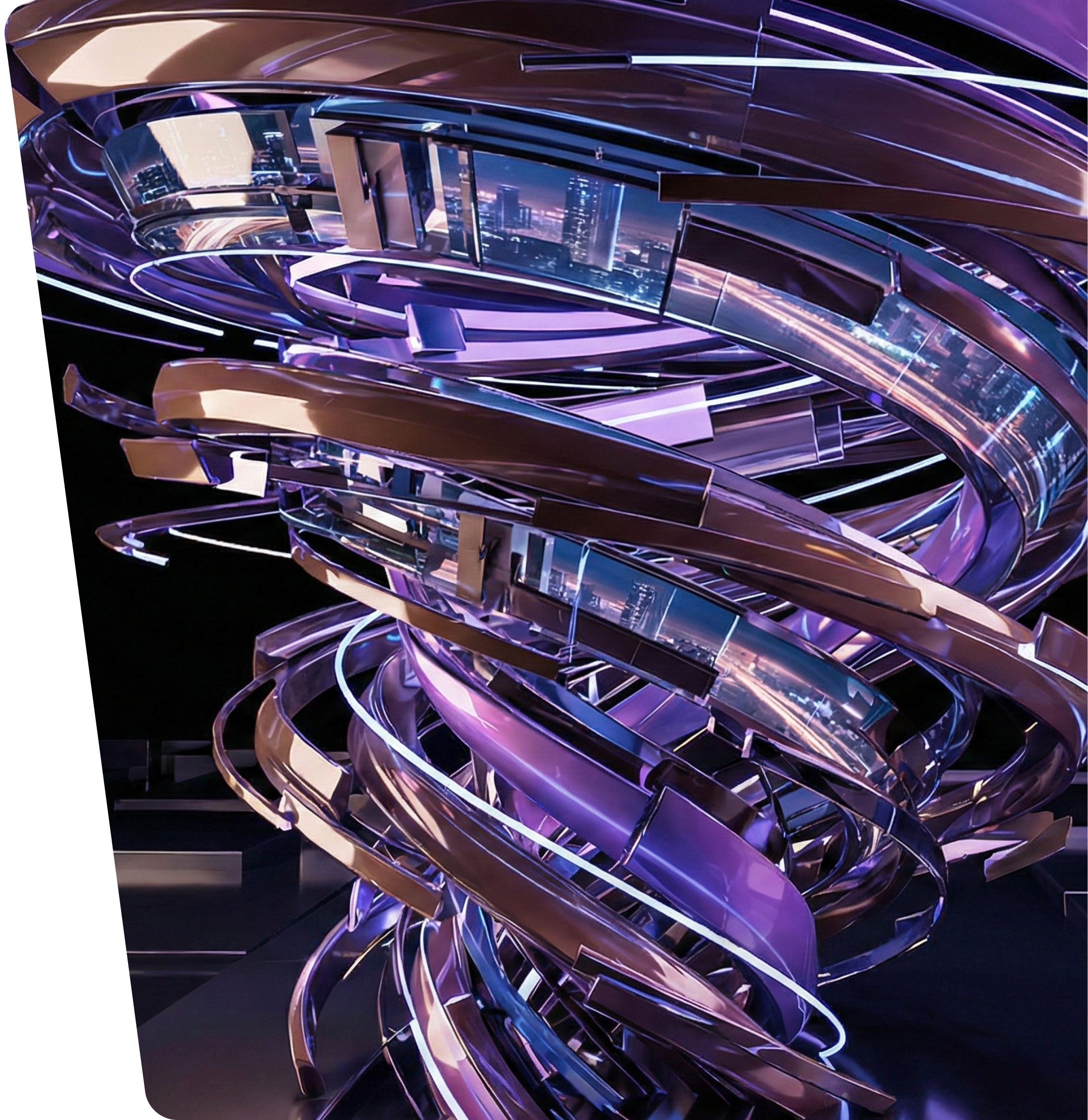 Futuristic AI Trading Interface